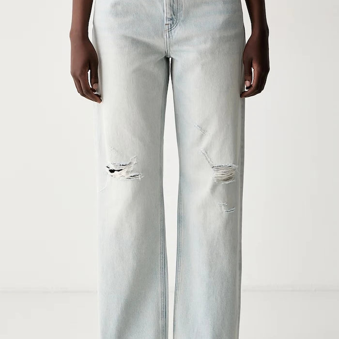 Calvin Klein Jeans kadın düz paça jean