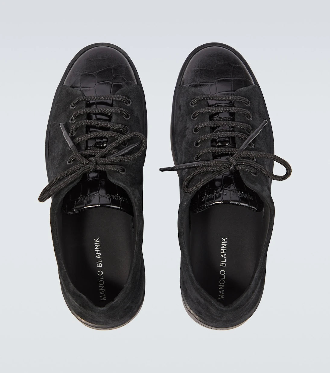 Manolo Blahnik - Semanado leather sneakers