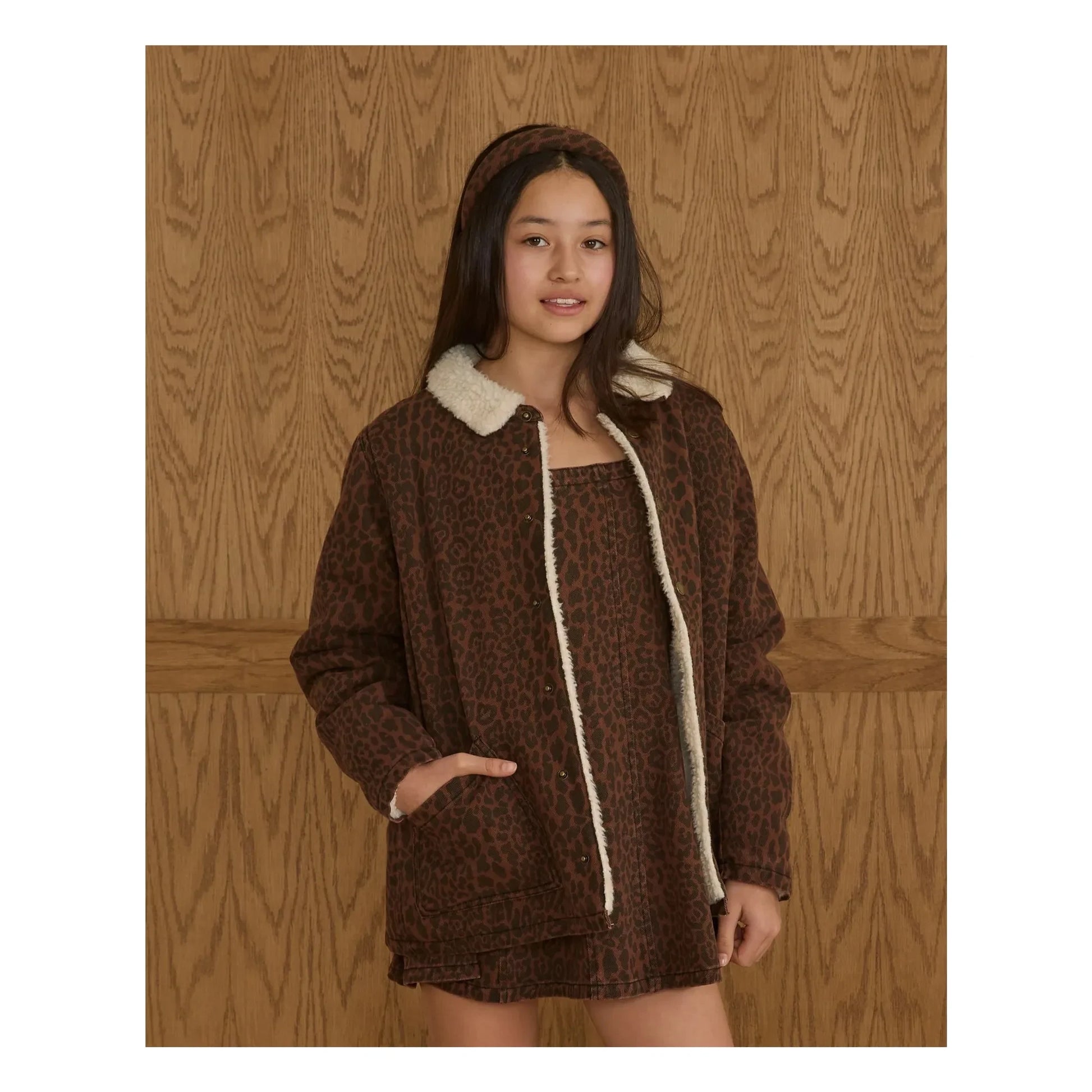 Rylee + Cru - Leopard jacket | Brown