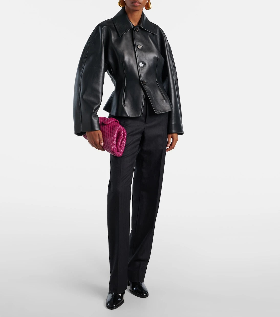 Bottega Veneta - Lauren 1980 Small leather clutch