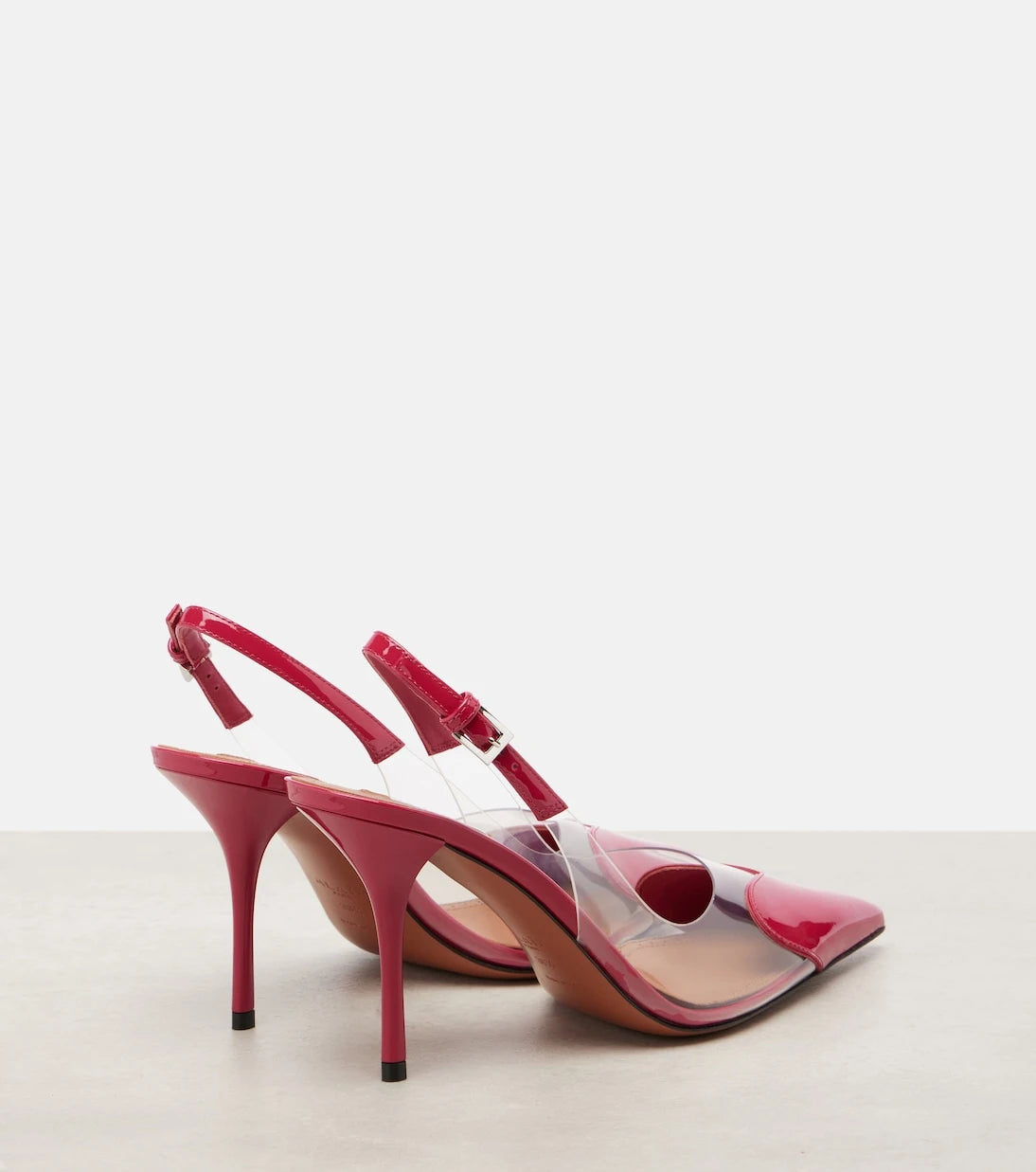 Alaïa - Le Cœur 90 patent leather slingback pumps