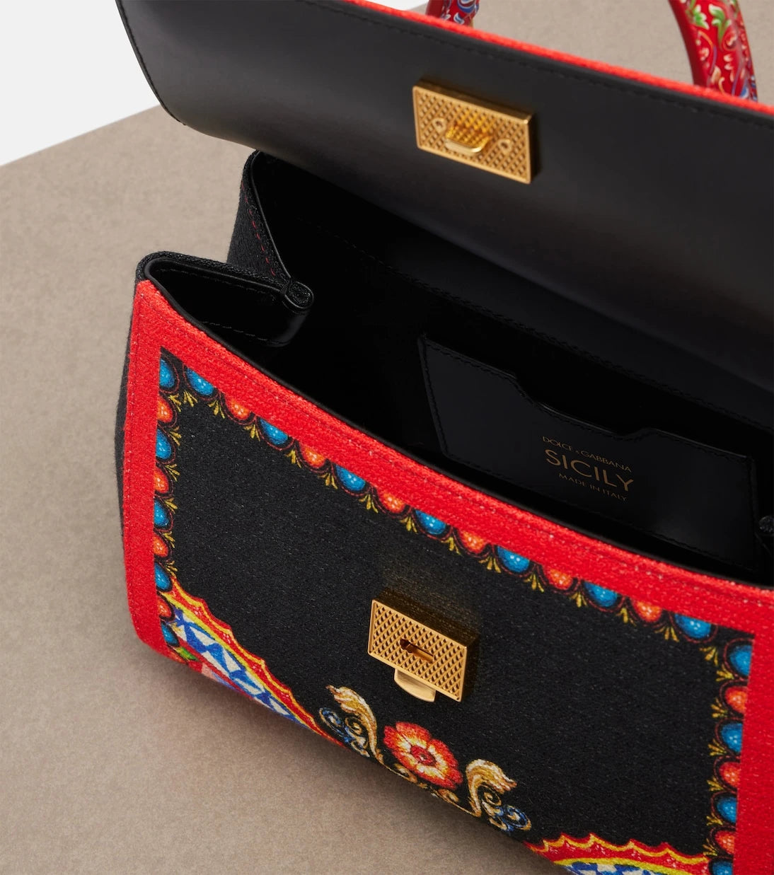 Dolce&Gabbana - Sicily Medium printed top-handle bag