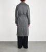 Grey Virgin Wool Overcoat