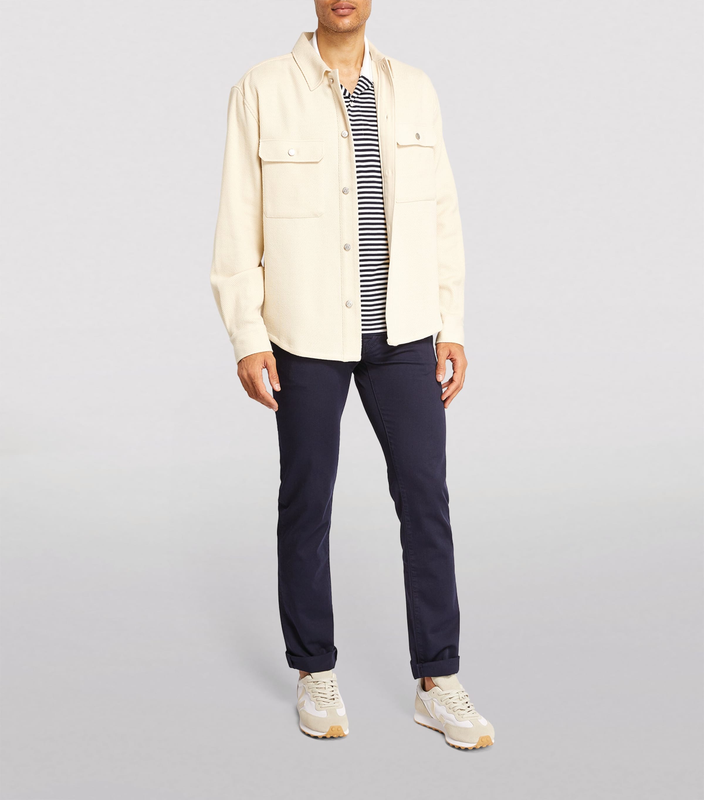 JACOB COHËN Cotton-Rich Slim Trousers