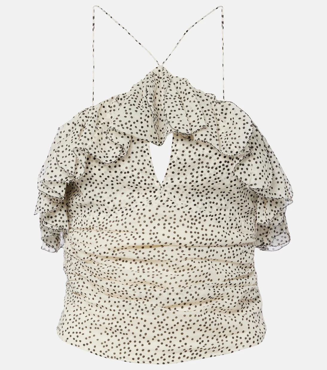 Marant Etoile - Djimia halterneck cotton-blend top