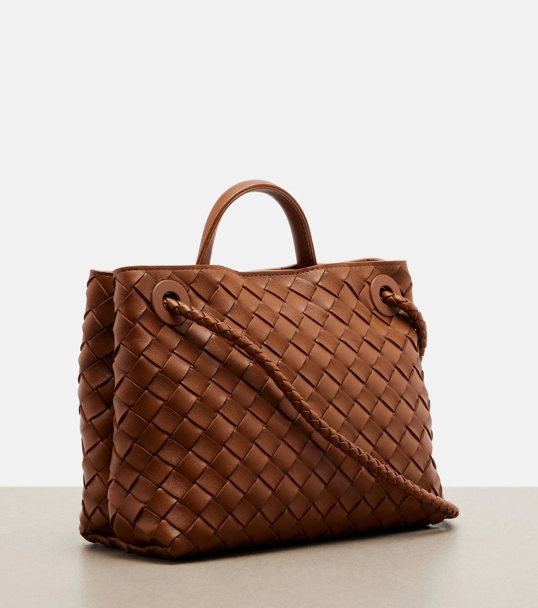 Bottega Veneta - Andiamo Small leather top-handle bag