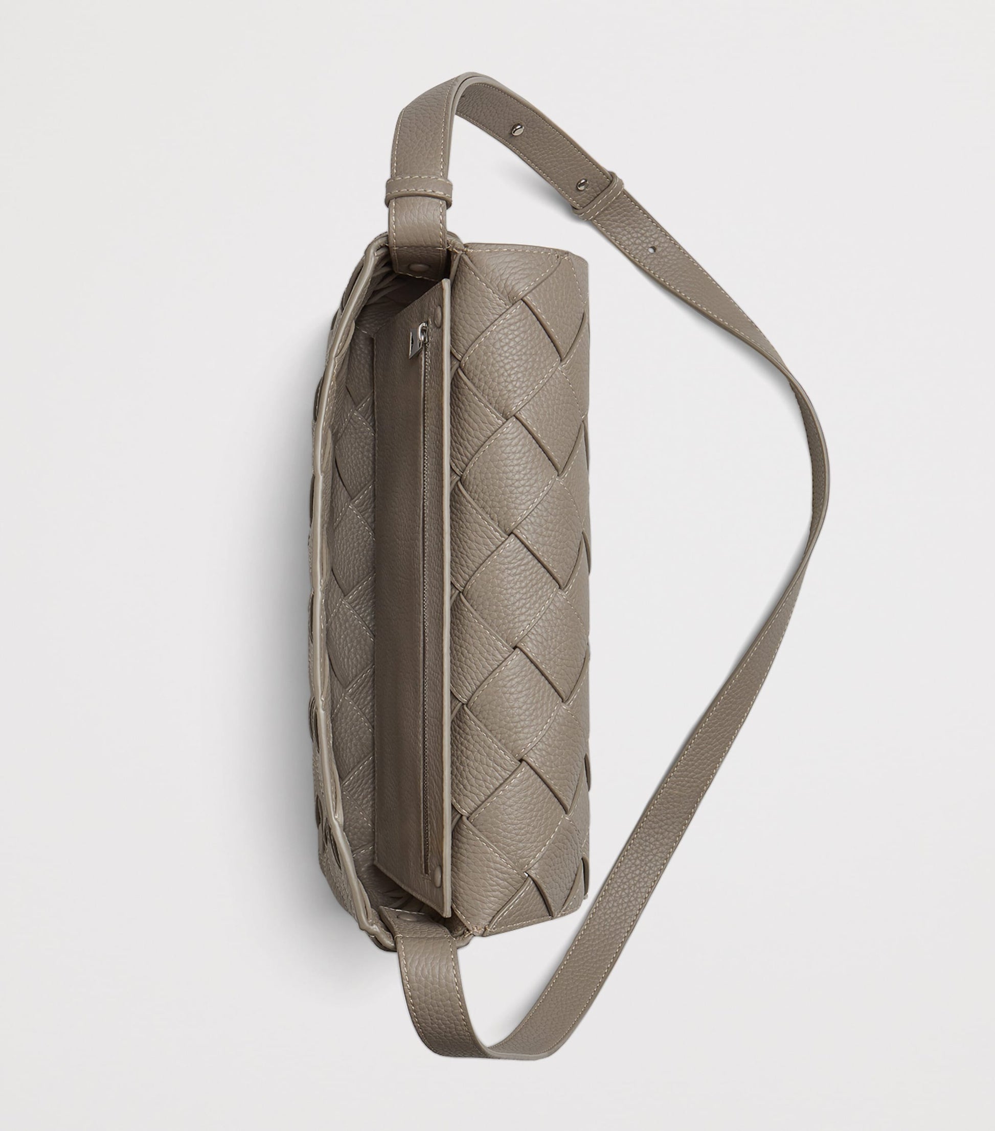 Large Leather Diago Cross-Body Bag