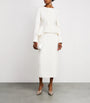 Roland Mouret White Crepe Peplum Jacket