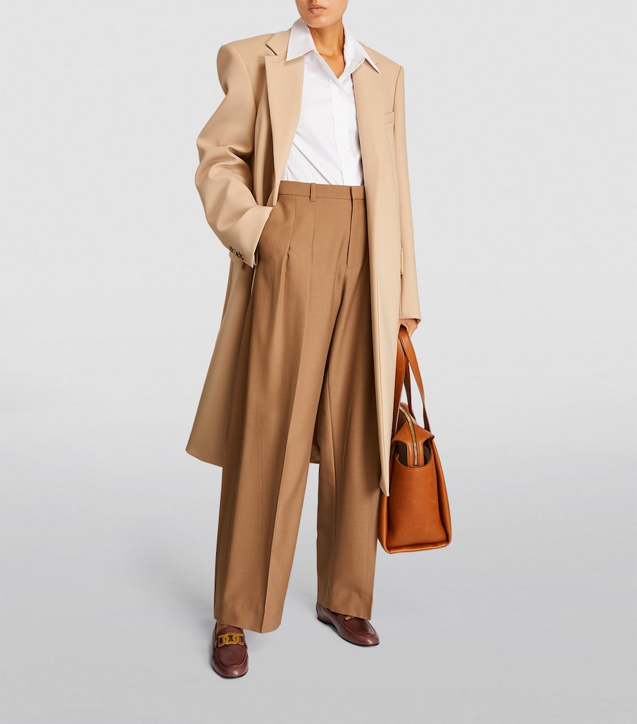 Brown Chain-Bit Loafers