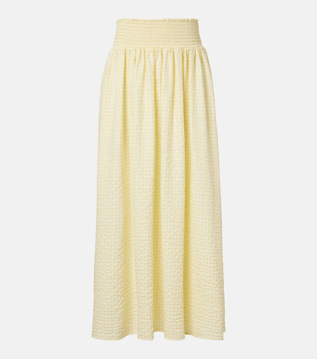 Montce - Millie gingham cotton maxi skirt