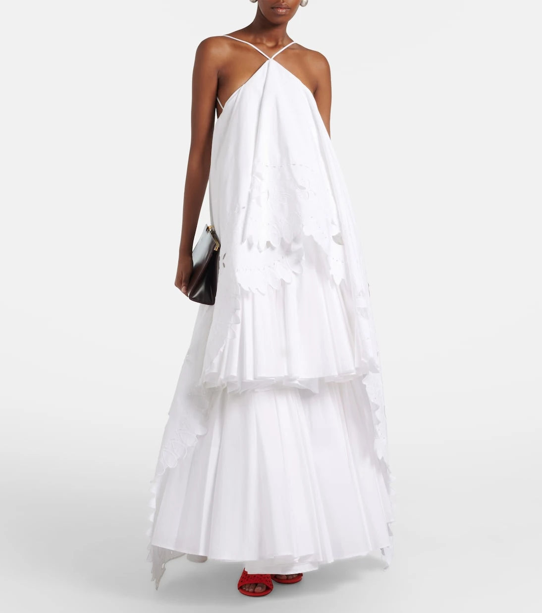 Jacquemus - Provençale tiered cotton poplin gown