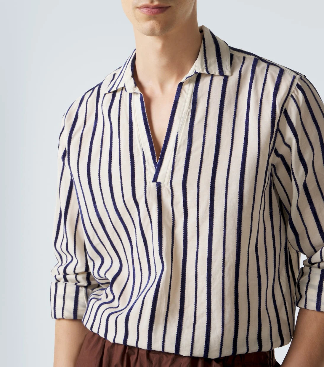 Orlebar Brown - Ridley striped cotton-blend shirt