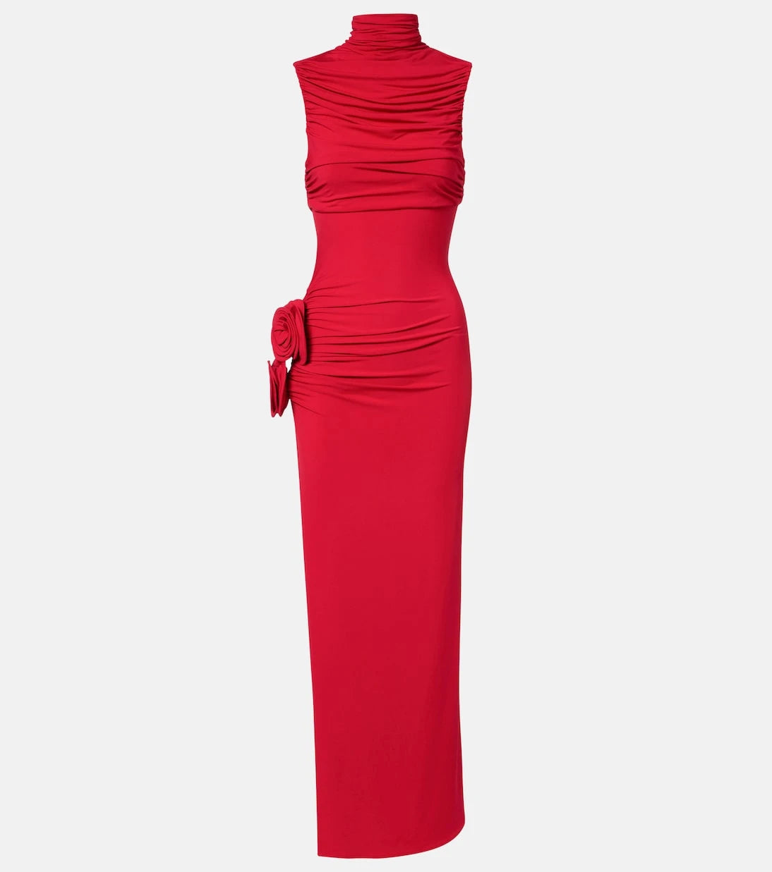 Magda Butrym - Floral-appliqué draped gown