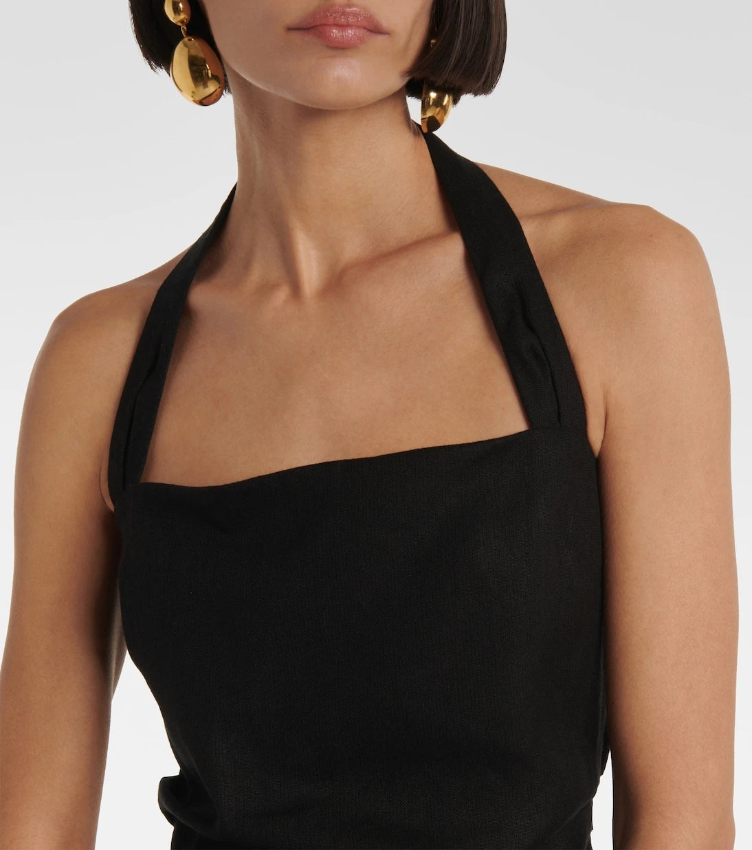 SIR - Dorian linen-blend top