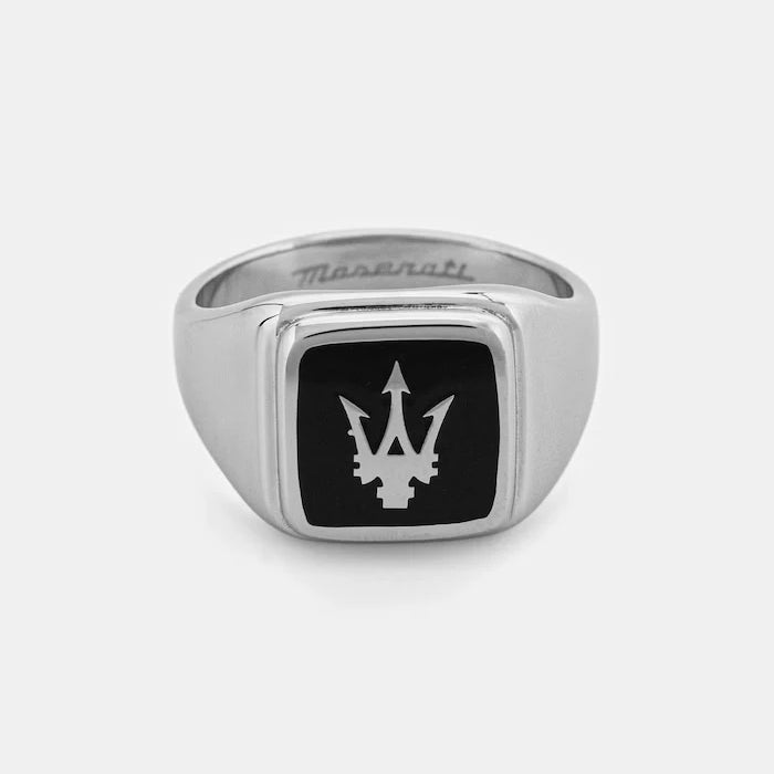 MASERATI erkek metal mühür yüzük ICONIC