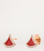 Rose Gold, Diamond and Carnelian Divas’ Dream Earrings