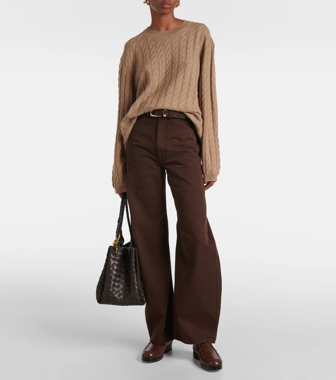 Jardin des Orangers - Cable-knit wool and cashmere sweater
