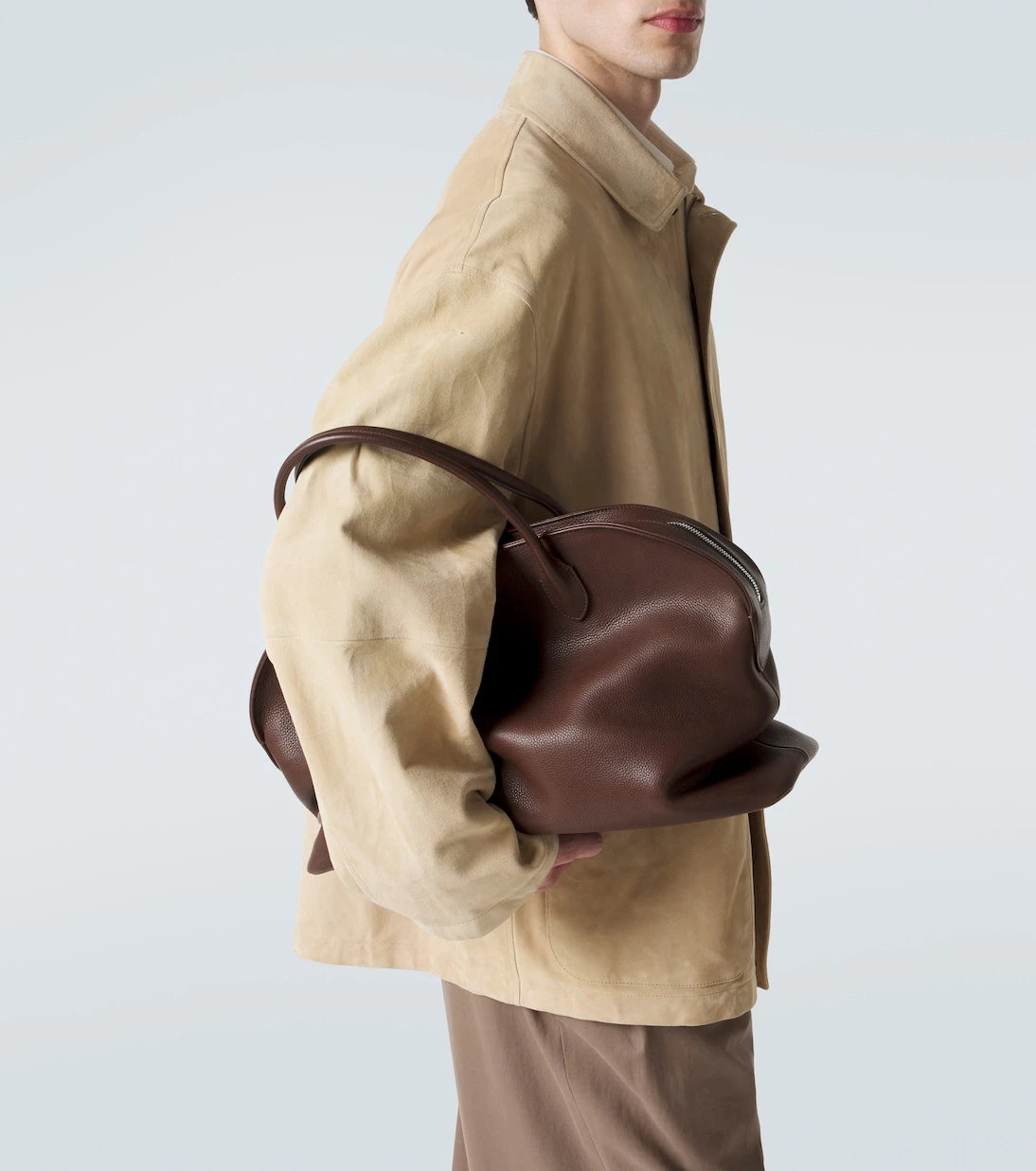 The Row - Agnes 16 leather top-handle bag