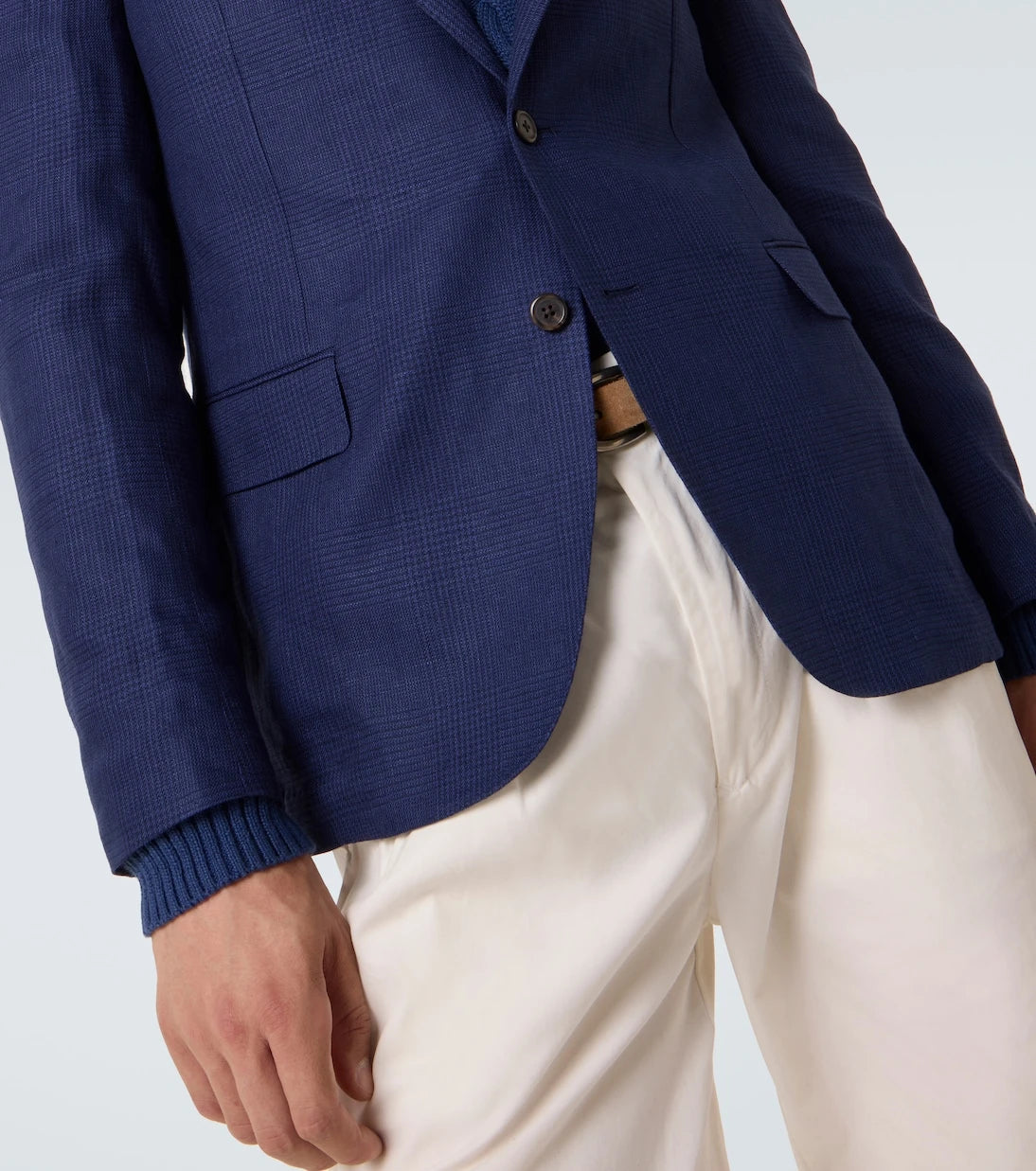 Polo Ralph Lauren - Checked linen-blend blazer
