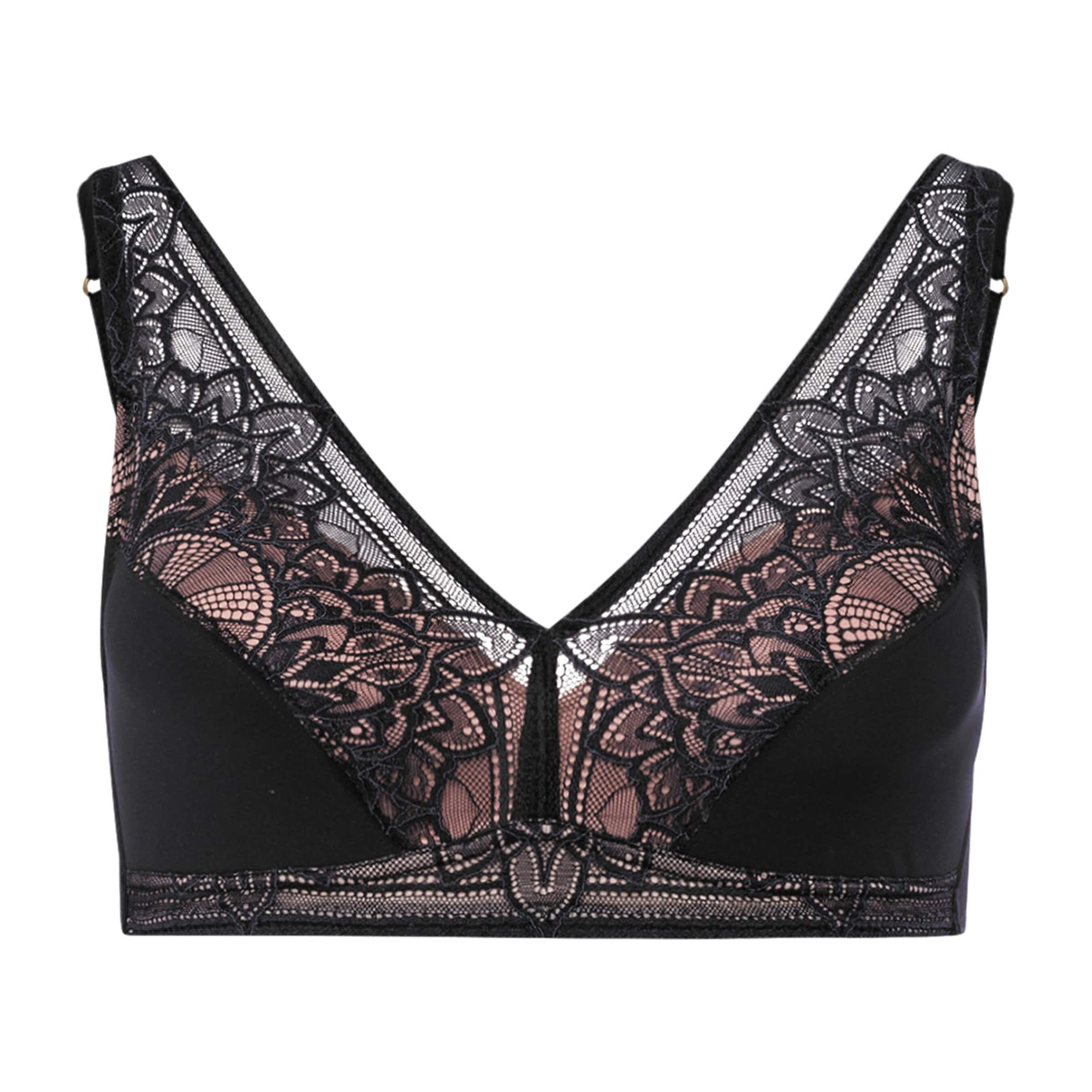 Hanro Black Lace Holly Soft Cup Bra