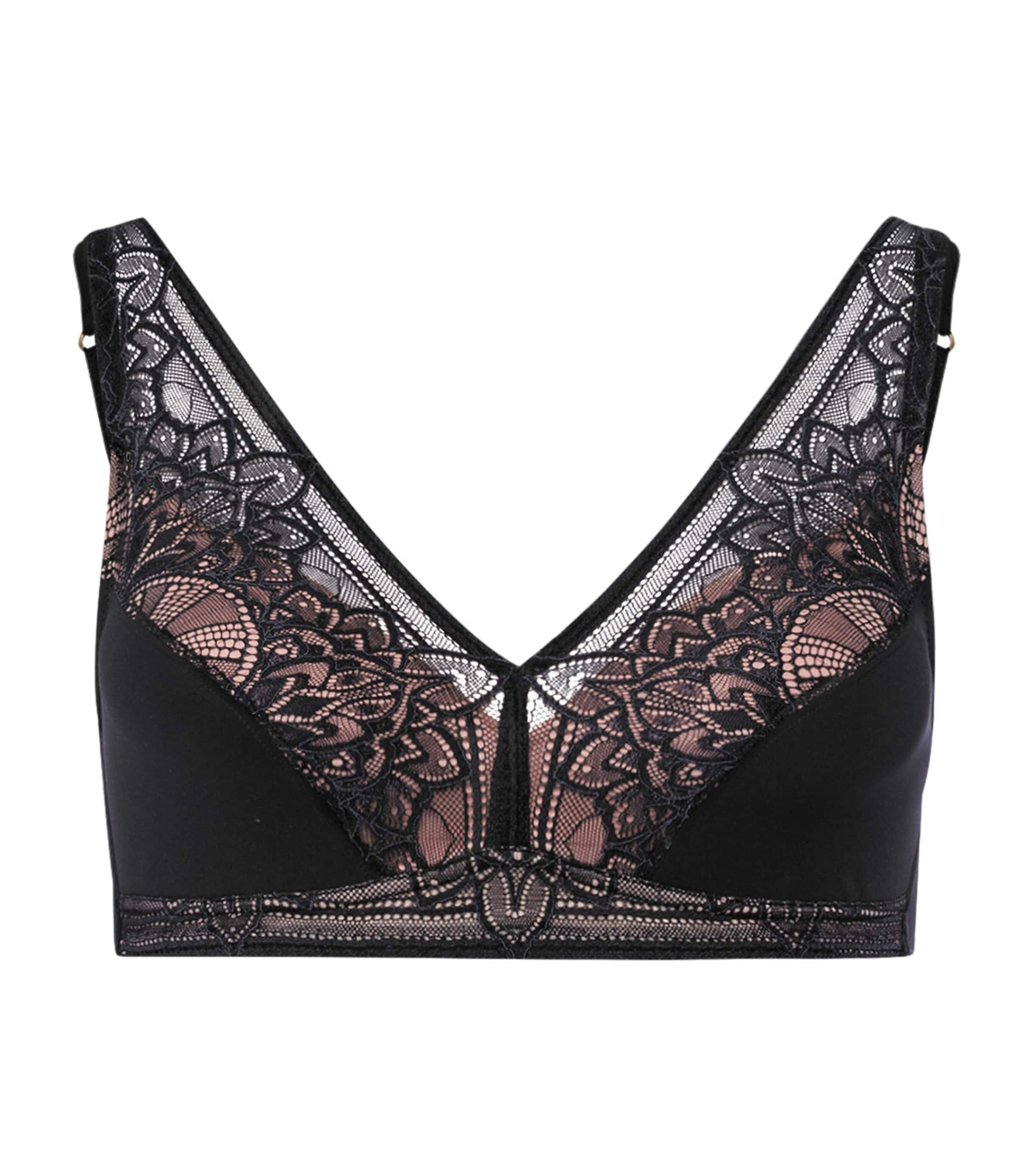 Hanro Black Lace Holly Soft Cup Bra