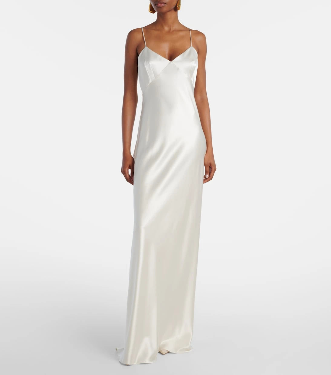 Max Mara - Silk satin gown