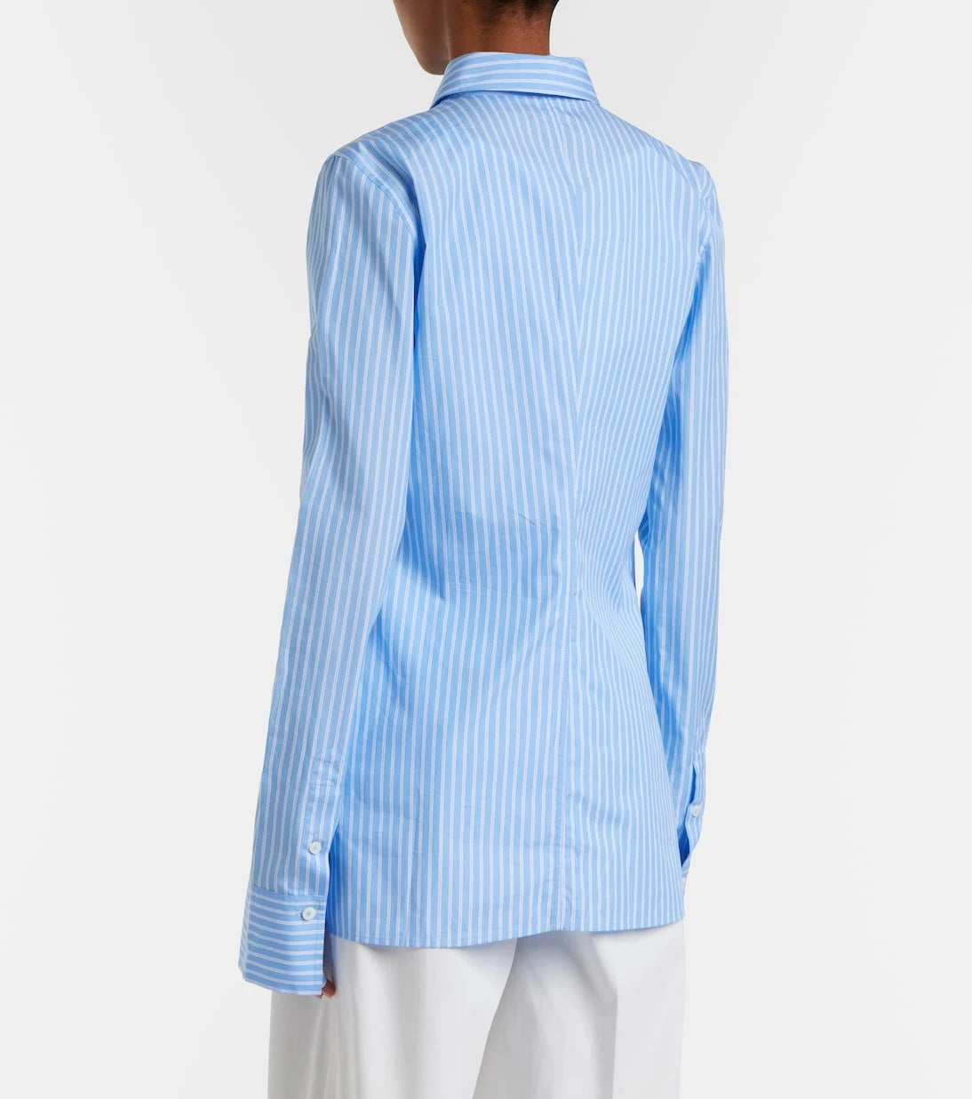 Toteme - Striped cotton poplin shirt