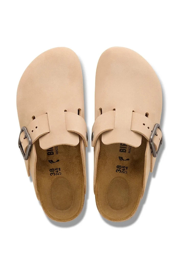 Birkenstock чехли сабо от набук Boston
