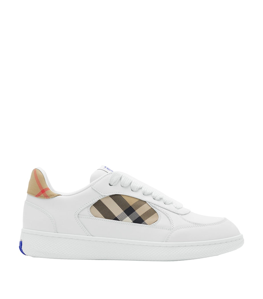 Burberry White Check Terrace Sneakers