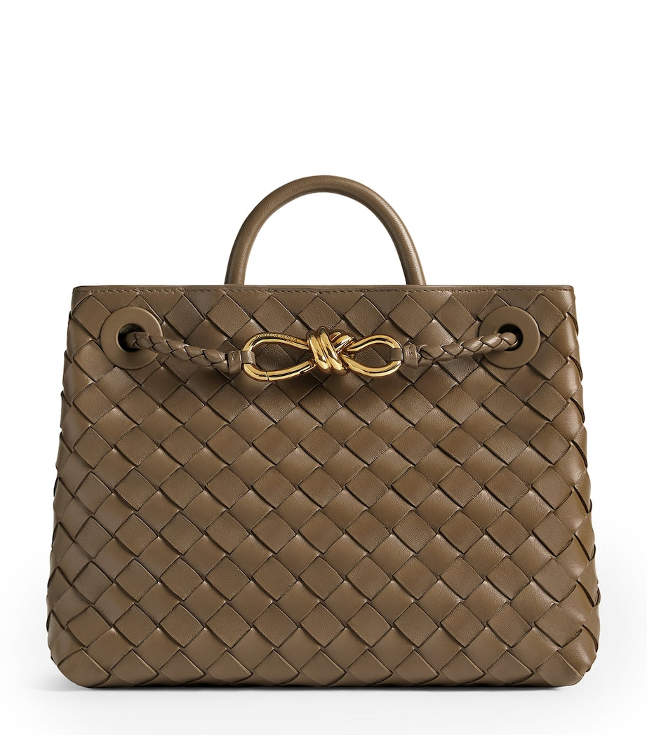 Bottega Veneta Red Small Lambskin Andiamo Shoulder Bag