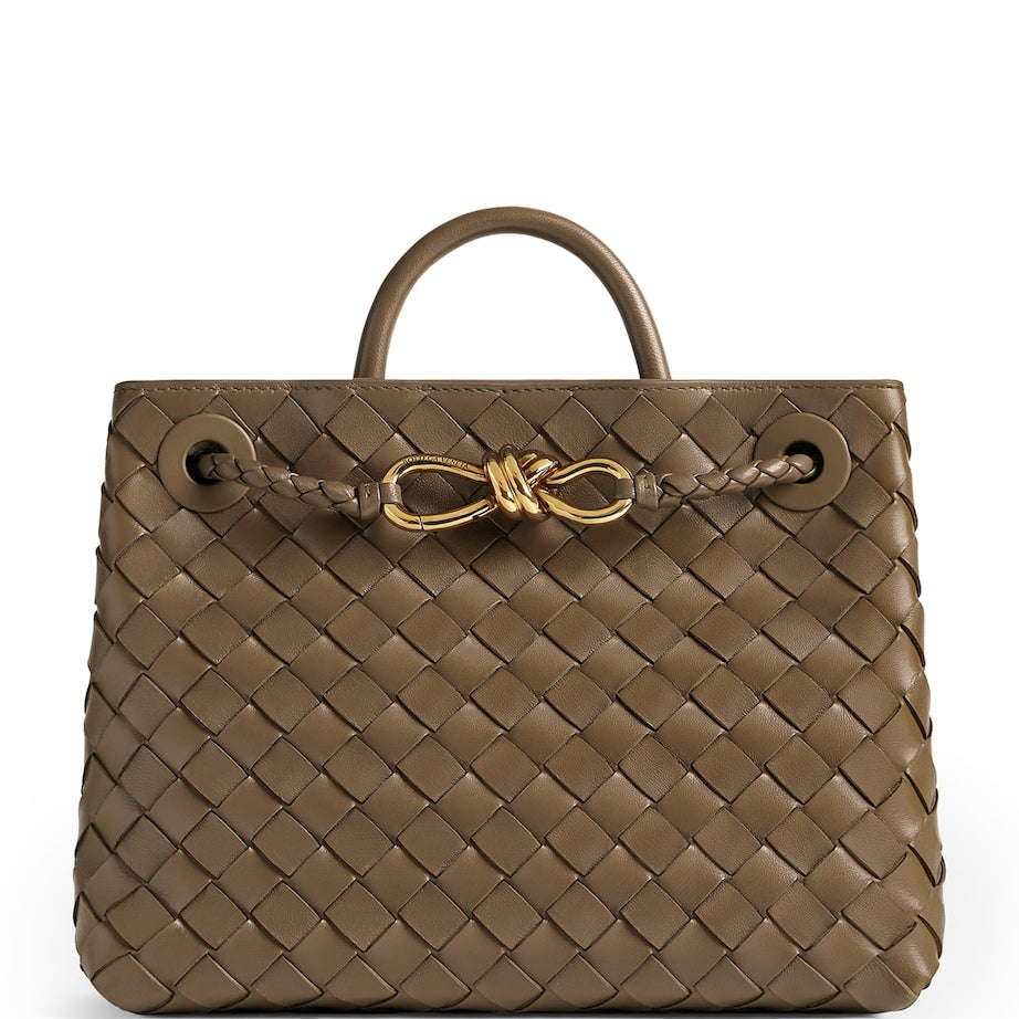 Bottega Veneta Red Small Lambskin Andiamo Shoulder Bag