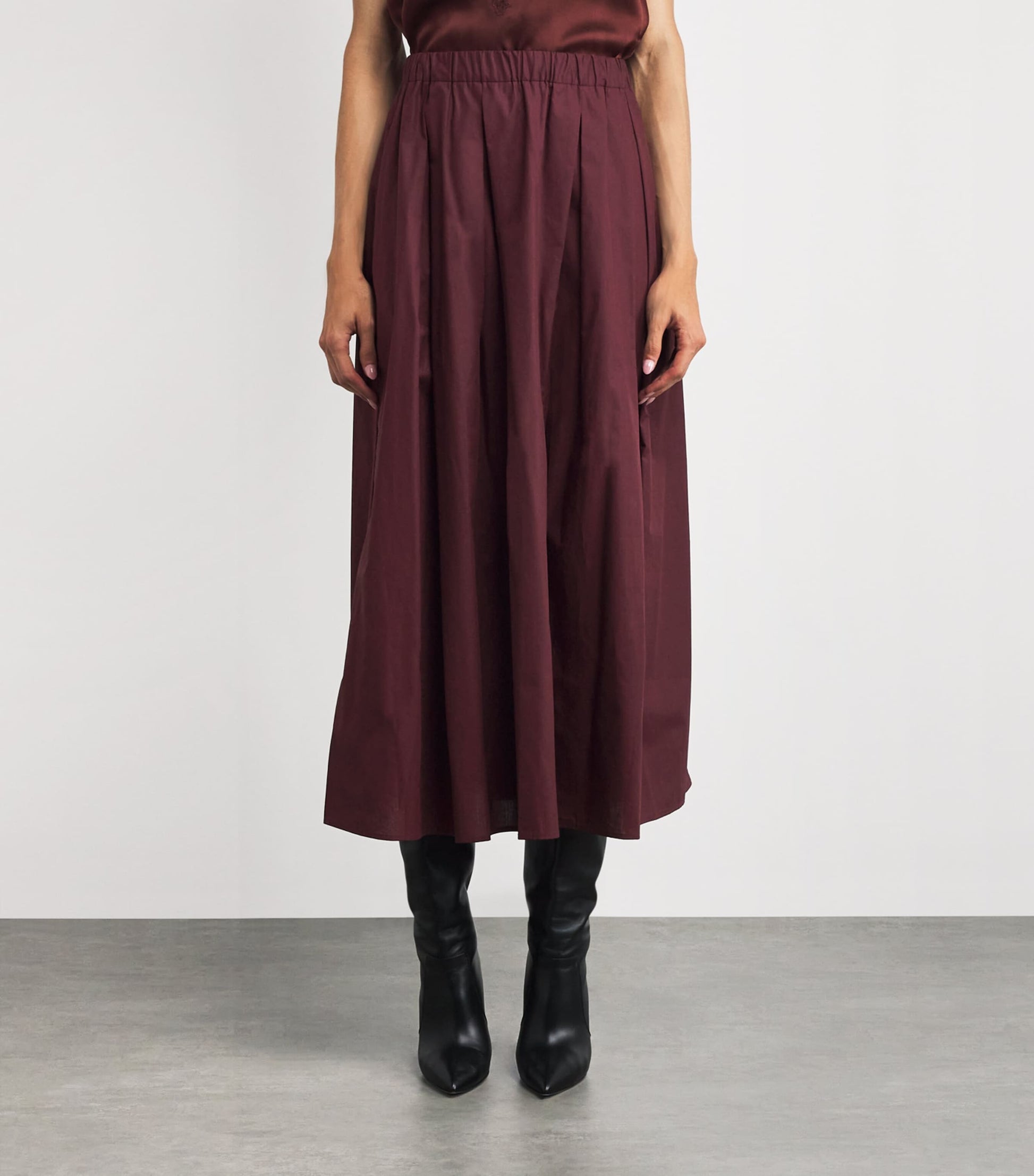 Stylein Red BCI Cotton Jordina Maxi Skirt