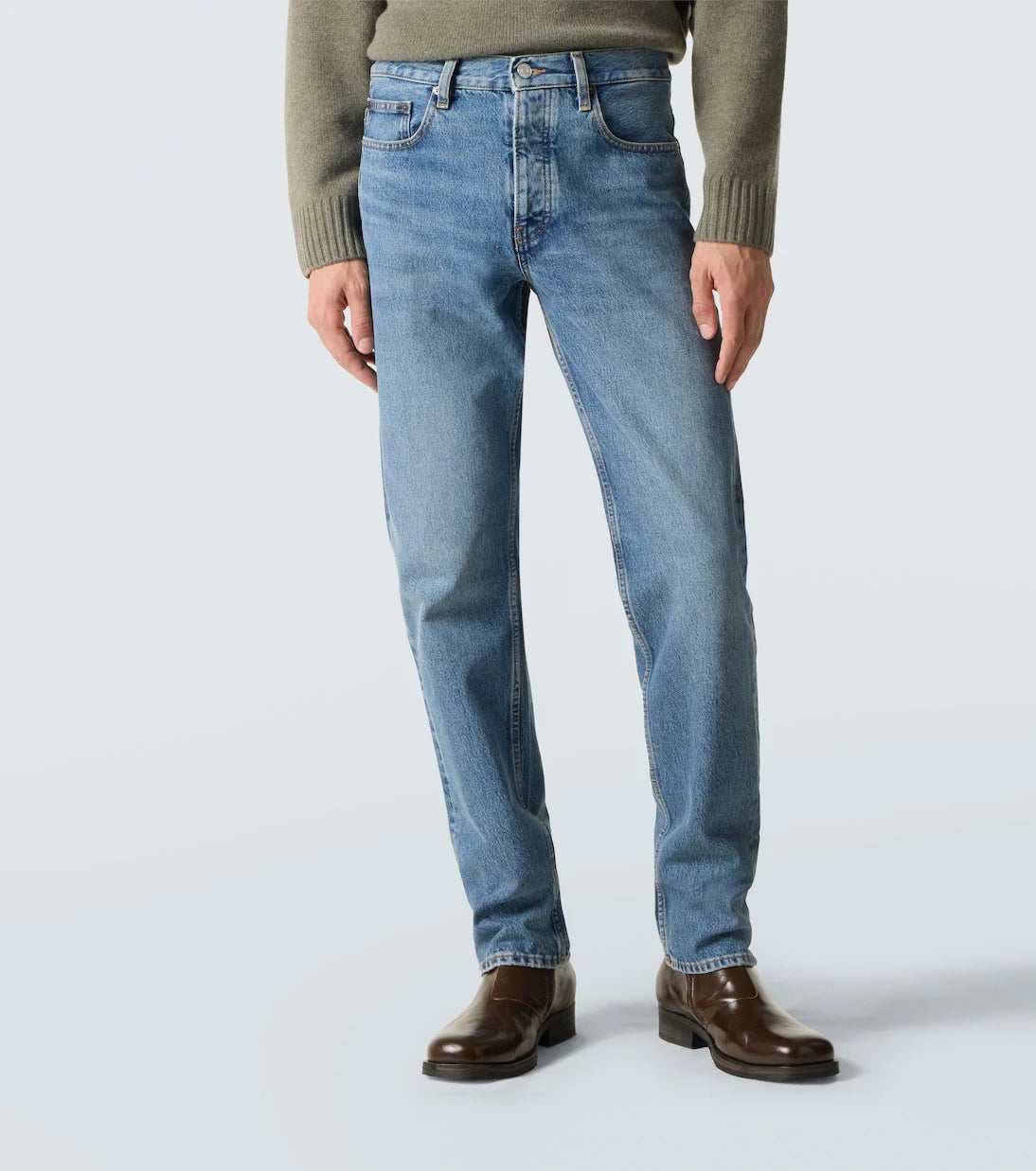 Frame - Mid-rise straight jeans