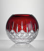 Crystal Lismore Red Rose Bowl (20cm)