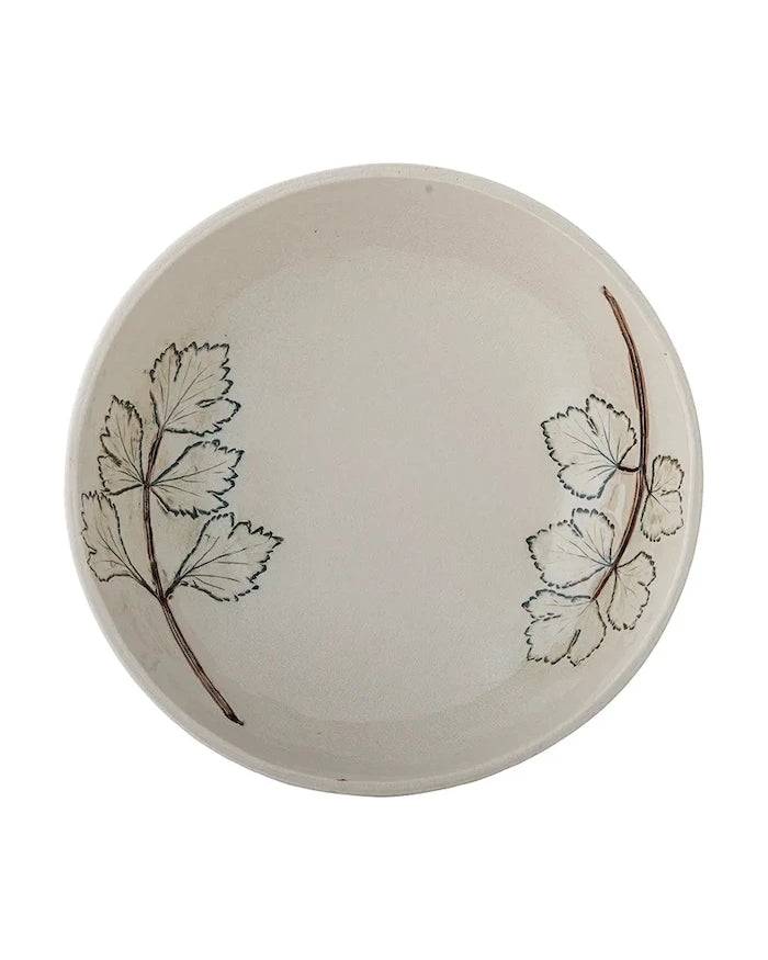 Bloomingville büyük taş çömlek salata kasesi 26 x 7 cm