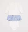 Ralph Lauren Kids Cotton-Blend Polo Bear Dress and Bloomer Set (3-24 Months)