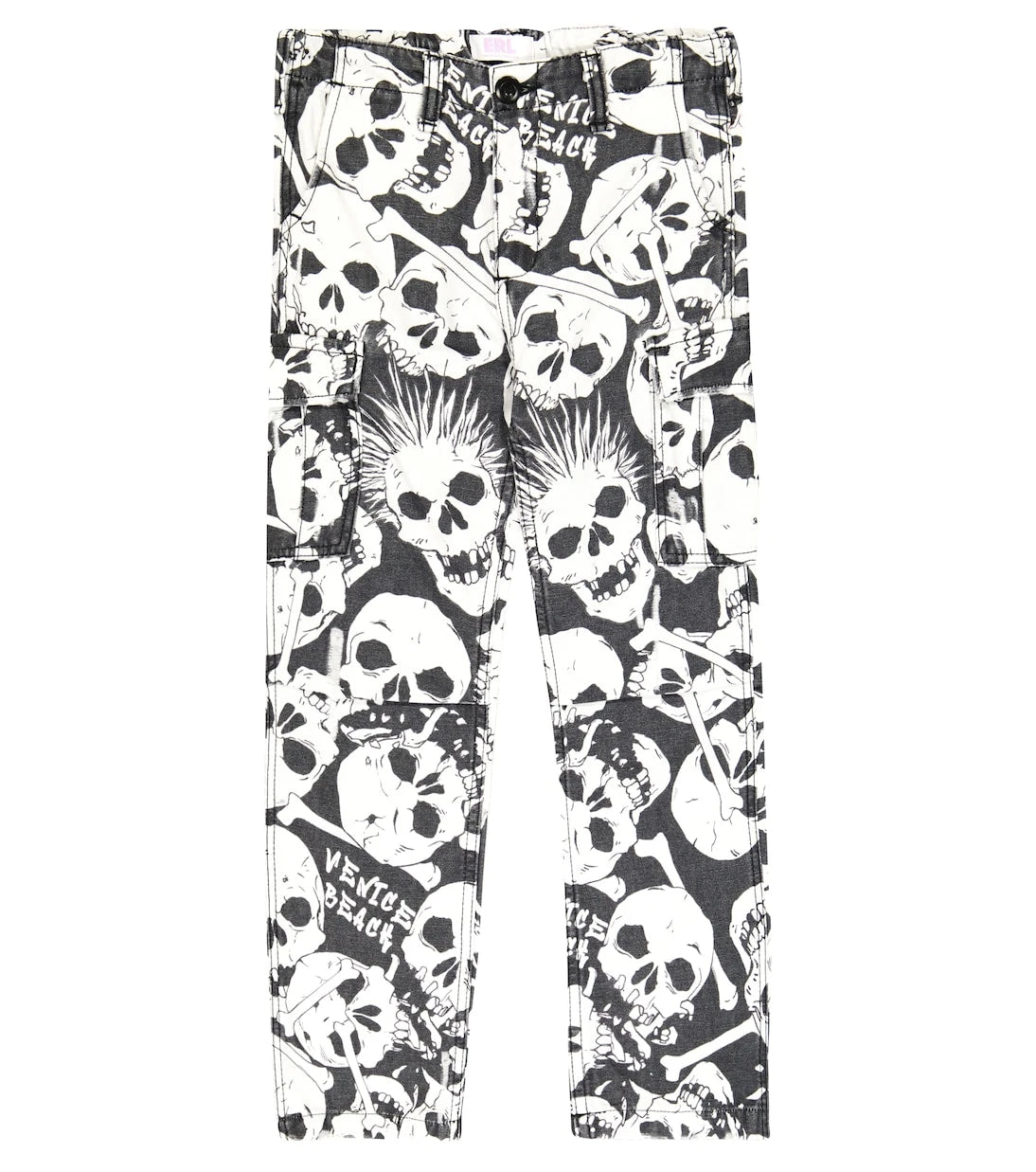 ERL Kids - Printed cotton cargo pants