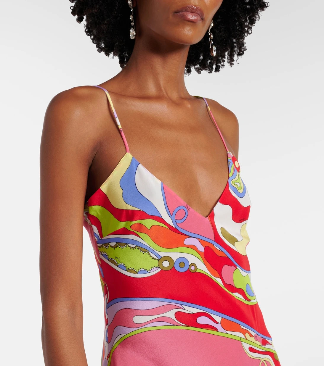 Pucci - Orchidee silk crêpe de chine maxi dress