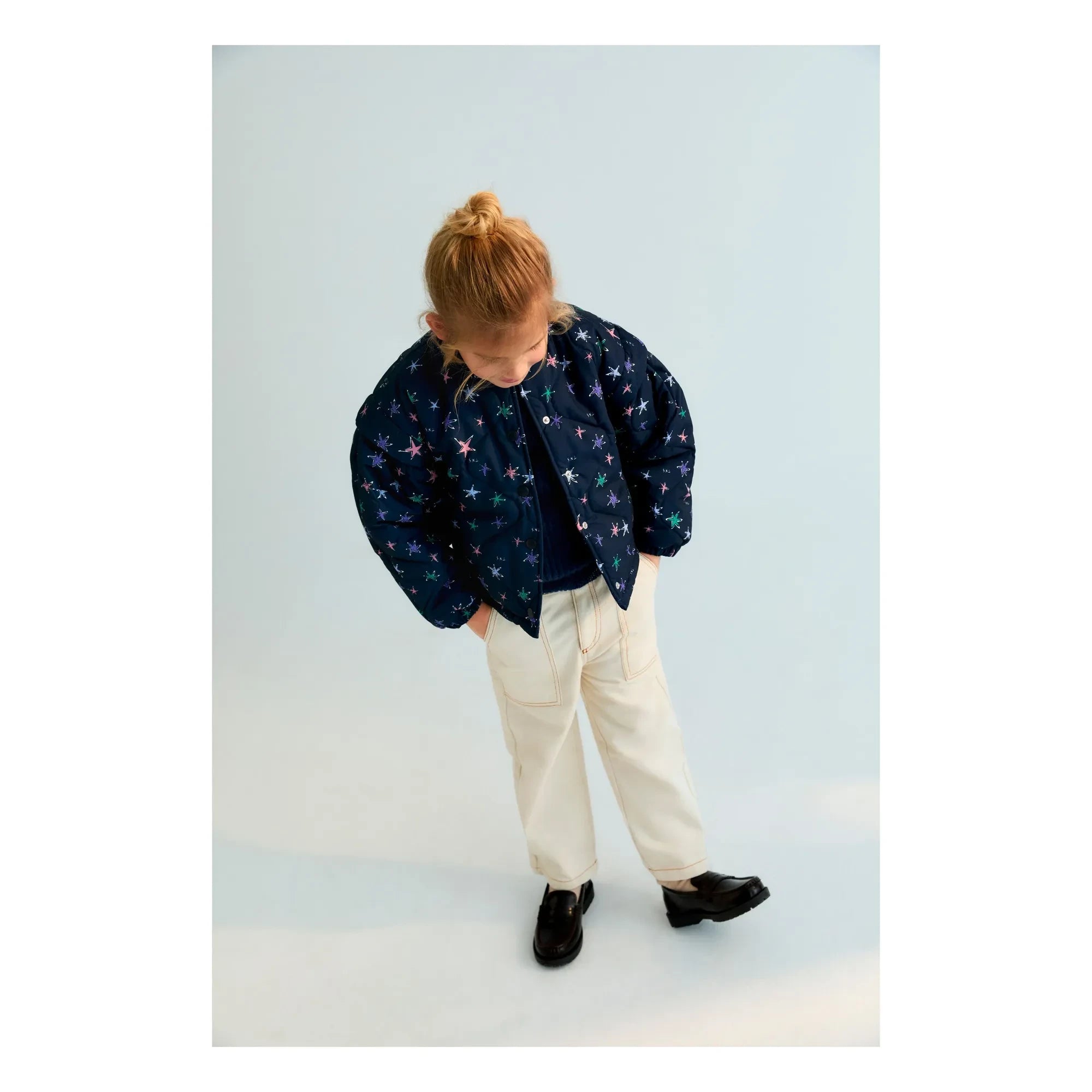 the new society - Organic Cotton Baggy Jeans | Ecru