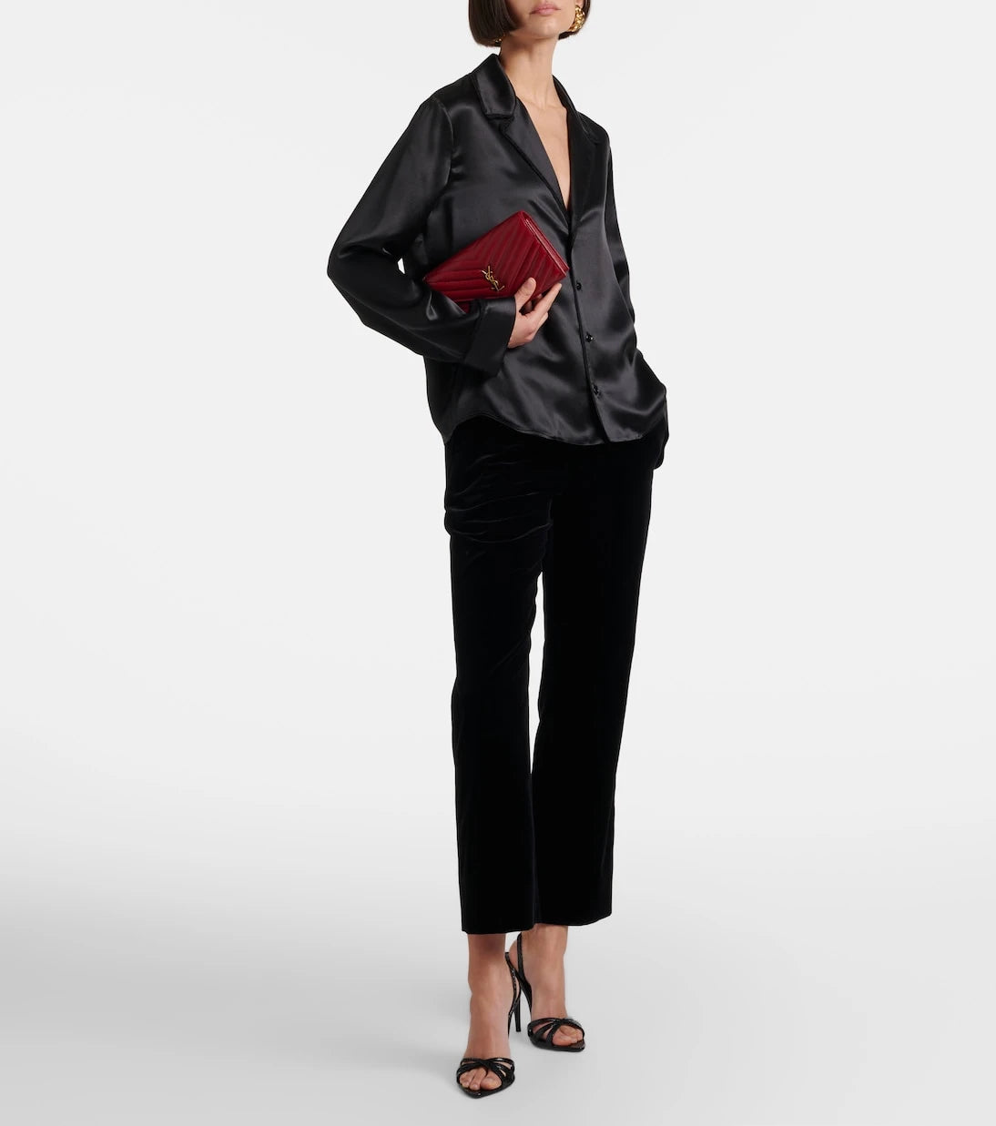 Saint Laurent - Kate leather slingback sandals