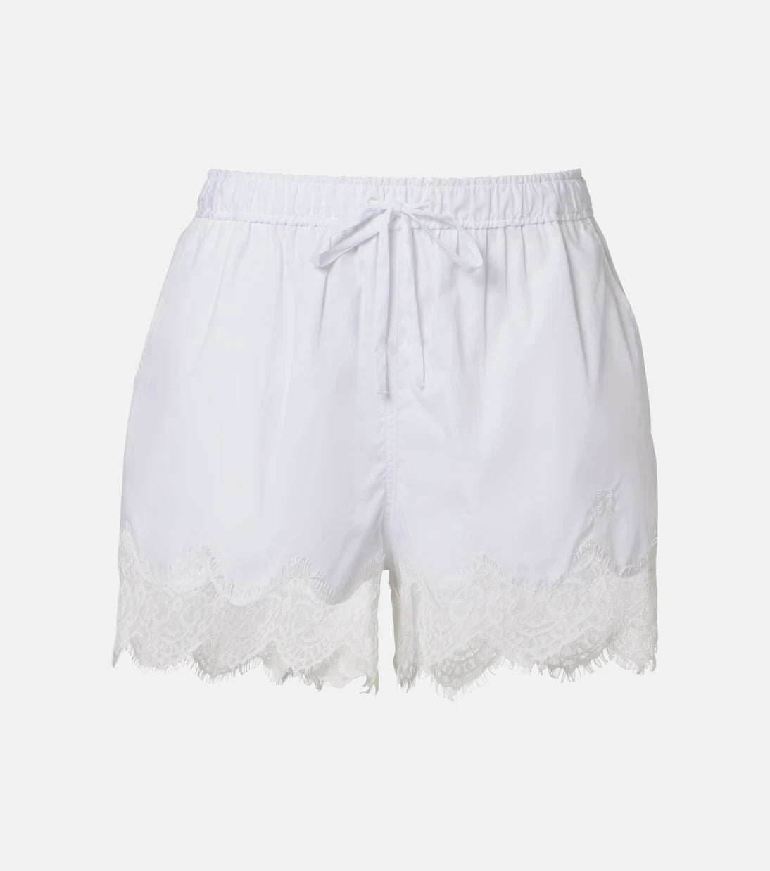 Simkhai - Lace-trimmed cotton shorts
