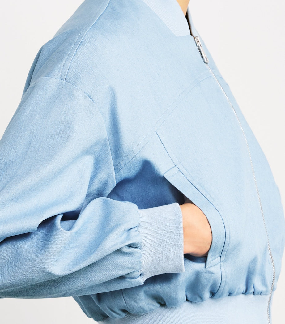Denim Bomber Jacket BLUE SKY