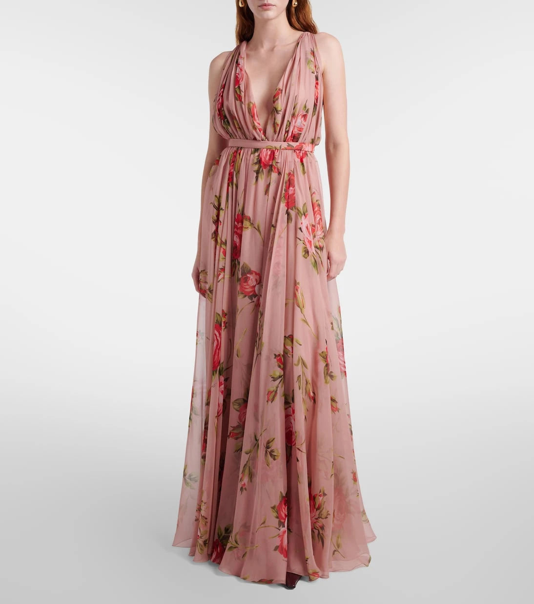 Dolce&Gabbana - Floral silk chiffon gown