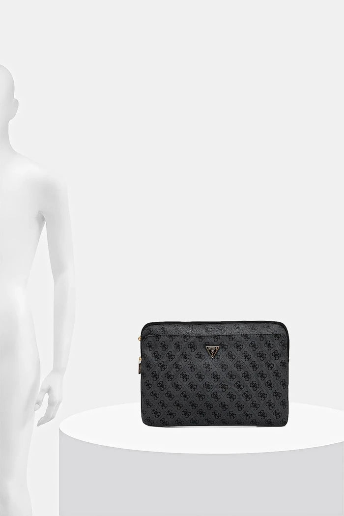 Guess Sleeve 14" 4G Fermuarlı Cep Triangle Logo Laptop Kılıfı