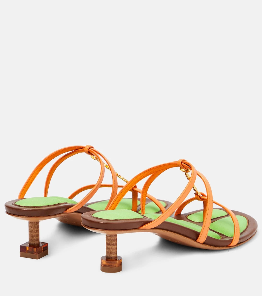 Jacquemus - Les Sandales Basses Pralu leather sandals