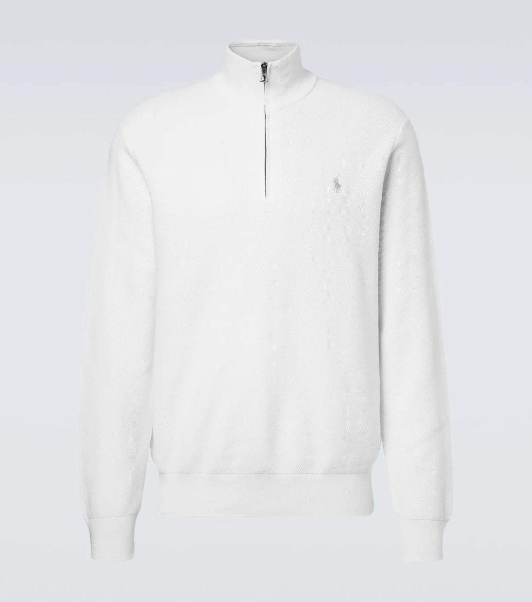 Polo Ralph Lauren - Logo cotton half-zip sweater