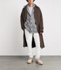 Eleventy Grey Wool-Cashmere Shawl Cardigan