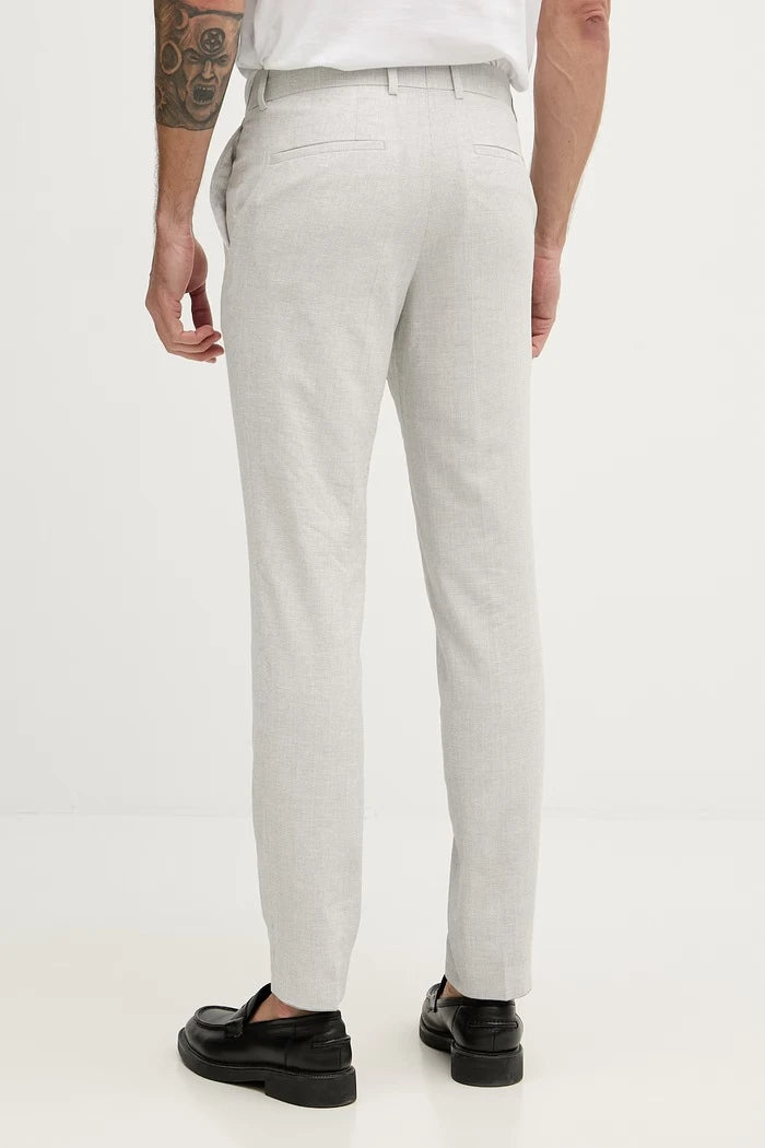 BOSS keten eklemeli slim fit erkek pantolon Genius