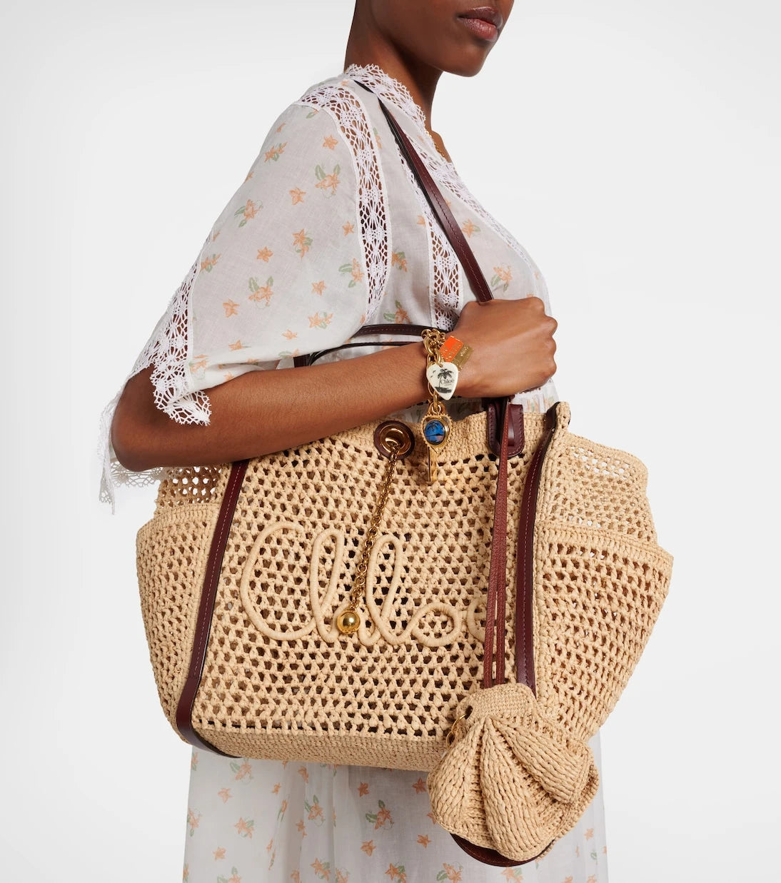 Chloé - Iconic Large raffia tote bag