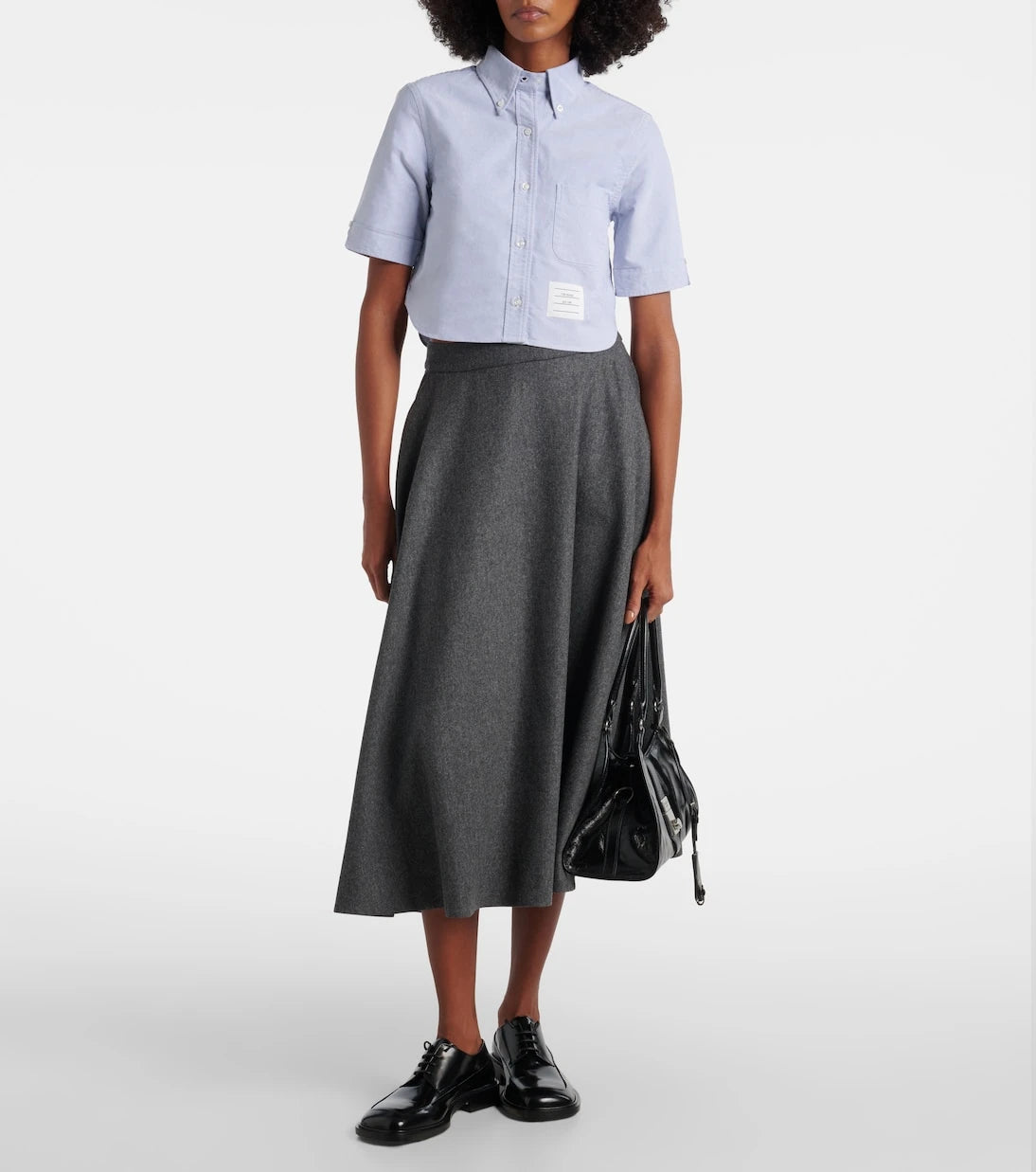 Thom Browne - Cropped cotton shirt